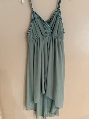 NUEVO CON ETIQUETAS, Vestido Esley Turquesa Talla M Correa Espagueti Fiesta Cóctel Foto 1 de 4