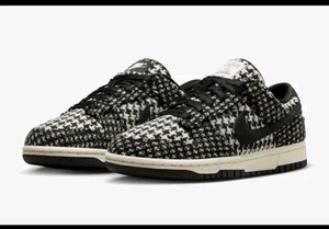 Nike Harris Tweed x Dunk Low Blanco Negro HQ5036-901 Mujer Zapatos Talla 9.5 Hombres 8 - Imagen 1 de 5