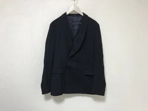 United Arrows District Wool Double Jacket Men’s Navy L-48 U.S. Size - Picture 1 of 6