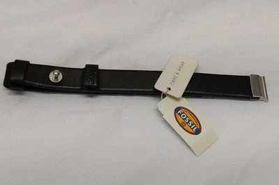 Fossil Q Reveler 双面黑色 12 毫米表带。 #FTJ9000。 全新。  — 第 1/4 张图片