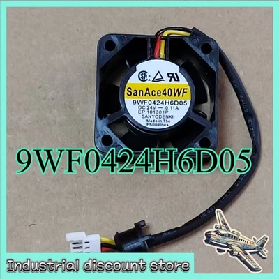 For FANUC Equipment For SANYO 9WF0424H6D05 40*20mm DC24V 0.11A Cooling Fan 3pin - Image 1 of 2