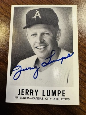 Hoja de béisbol firmada 1960 #47 Jerry Lumpe Foto 1 de 2