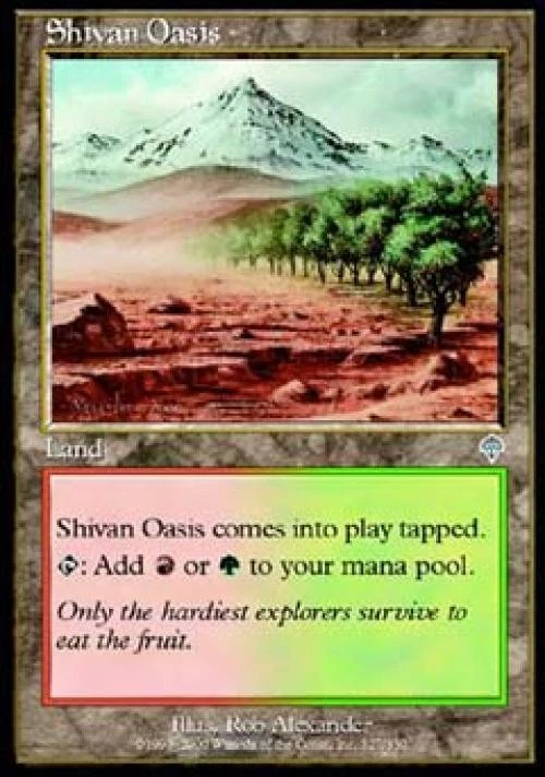 Shivan Oasis - Light Play MTG Invasion - Image 1 of 1