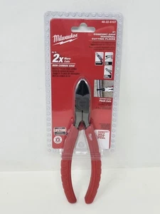 Milwaukee 48-22-6107 7" Comfort Grip Diagonal Cutting Pliers, Iron-Carbide Edge - Picture 1 of 2