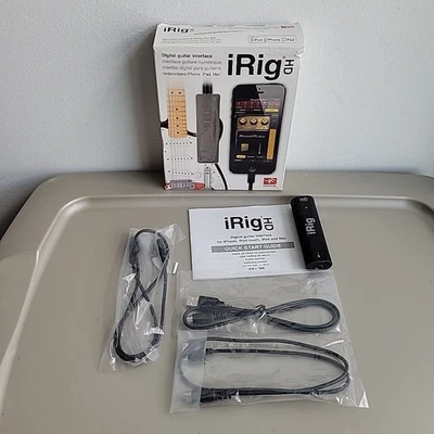 iRig HD Digital Guitar Interface for iPhone iPod iPad IK Multimedia W/Box Manual - Image 1 of 4