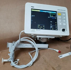 DRAGER INFINITY GAMMA XL PATIENT MONITOR MS18985-29 W/ VERSAMOUNT MS17338 ! V - Picture 1 of 7