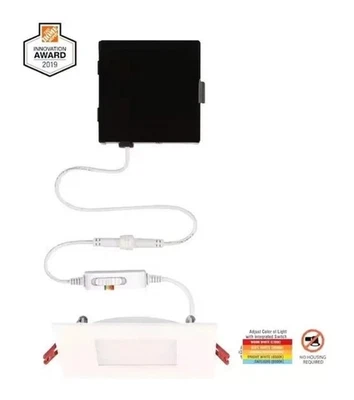 Luz empotrada ajustable cuadrada LED integrada ultra delgada eléctrica comercial de 4 pulgadas Foto 1 de 4