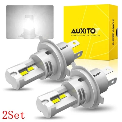 AUXITO H4 9003 Super Blanco 80000LM LED Faros Bombilla Alta Baja Viga Combo 2 Juego de 2 Foto 1 de 4