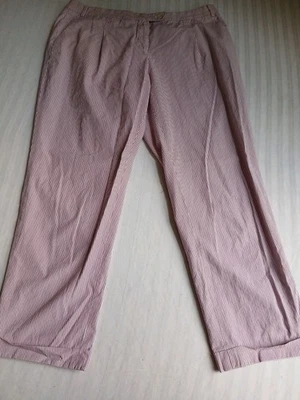 Pantalones Etro para mujer 46 / 32 Pantalones plisados a rayas Pierna delgada con puños Italia Preppy  Foto 1 de 4