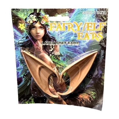 Fairy Pixie Elf Orc Gremlin Gnome Anime Cosplay Soft Latex Ears Halloween Adult - Image 1 of 4