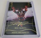 2020 UD Marvel Masterpieces Gold Foil Signature #61 Level 2 - Red Queen