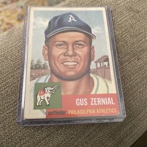 Vintage Baseball Card Topps 1953 Gus Zernial DP Philadelphia Athletics #42 VG+ - Picture 1 of 2