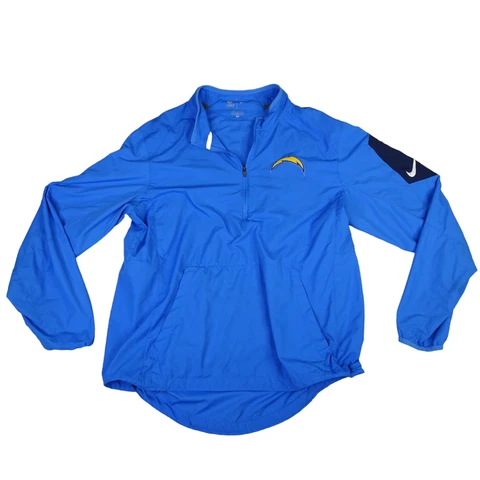 Nike Pullover Mens Medium Blue Los Angeles Chargers Onfield Apparel Vented Cover