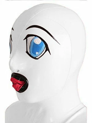 Realistisch Latex Rubber Hood Sexy Cosplay Fashion Cool Hood Gummi Hood S-XXL