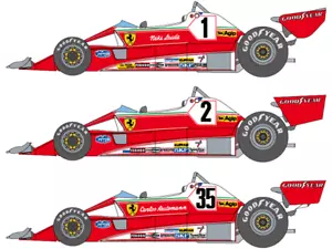 SHUNKO Decal Sheet 1:20 Scale Ferrari 312T2 1976 Suit Hasegawa Kit - Bild 1 von 3