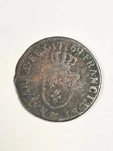 Royal Coin Sol D'aix Louis XV 1769 & (10-7) - Picture 1 of 2