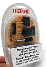 Maxell Hp21 Headphone & Cell Phone Adapter Kit w/ 20 ft Extension Cord 190398