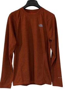 The North Face Men's Flashdry Longsleeve Orange Shirt Hiking Running Gorpcore S - Picture 1 of 13