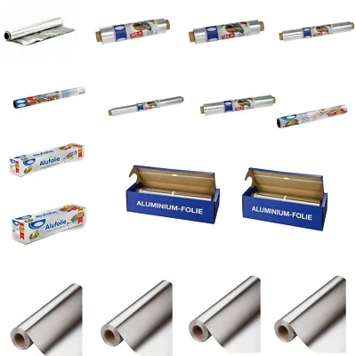 (€ 0,06/m-€ 0,94/m) Alufolie Grillfolie Aluminiumfolie Spenderbox einzeln BBQ