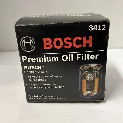 Filtro de aceite de motor - Filtro de aceite premium Bosch 3412 Foto 1 de 4