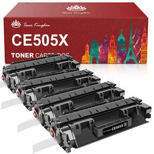 4 toner CE505X 05X ad alta resa compatibili con HP LaserJet P2055dn P2055d P2050 - Foto 1 di 6