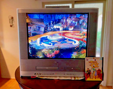 Toshiba 24” Tv/Dvd/Vcr Combo No Remote Model Mw24Fn1 Tested- Experienced Shipper