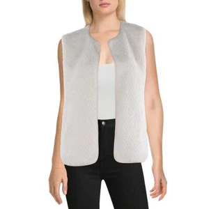 BAGATELLE.NYC Womens Faux Fur Sherpa Casual Casual Vest BHFO 1422 - Picture 1 of 2