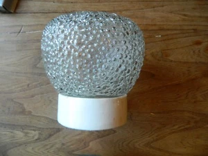 Vintage Glas / Porzellan / Lampe ,Decken- Wand- Kellerlampe DDR - Bild 1 von 3