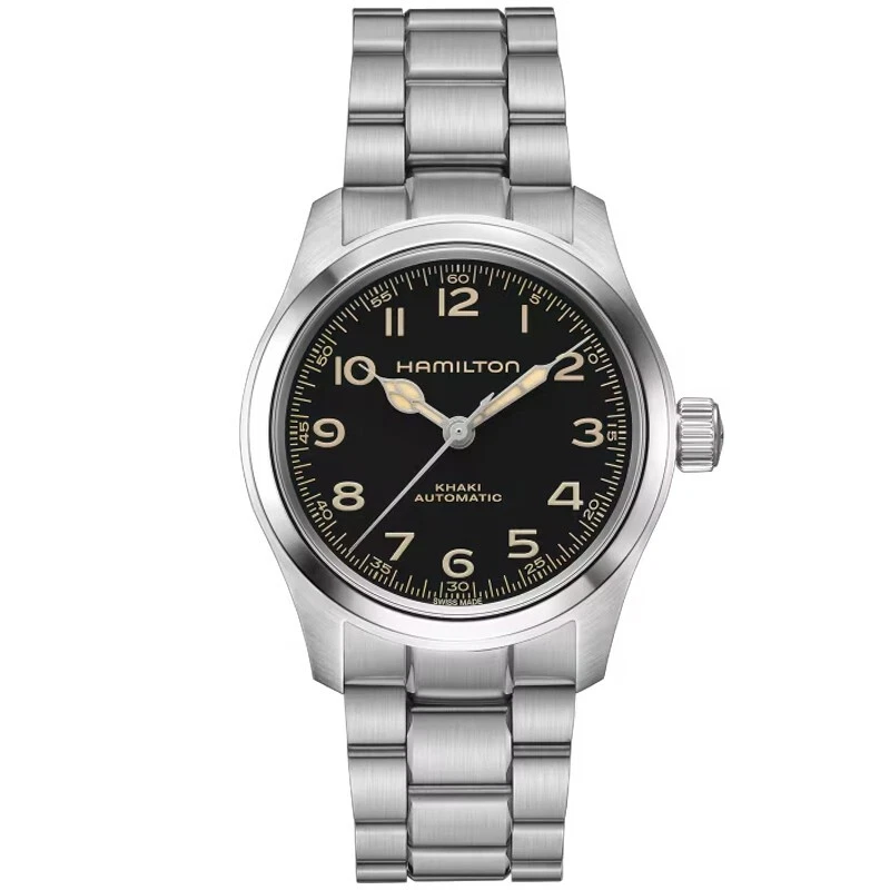 New Hamilton  Khaki Field Murph  38MM Black Dial Steel Men's Watch H70405130 - image 1 of 4