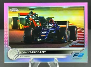 2022 Topps Chrome F1 - F2 Cars Logan Sargeant #134 Pink Refractor /75 - Bild 1 von 2
