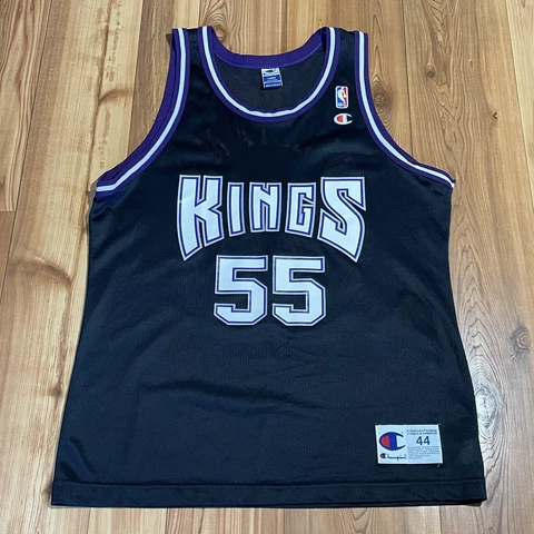 Vintage 90s NBA SACRAMENTO KINGS JASON WILLIAMS #55 CHAMPION JERSEY SIZE 44 L Cover
