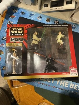 Juego de regalo de estatuilla Applause Star Wars Episodio I 1999 más figura extra exclusiva Foto 1 de 4