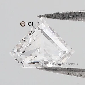 1.04 CT IGI Certified Shield Cut Diamond White E Color VVS2 Clarity Lab Diamond - Picture 1 of 10