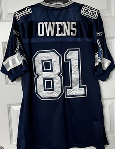 🔥🔥🔥Terrell Owens #81 Dallas Cowboys Reebok Mens Pro Cut Jersey - Size 48 - Picture 1 of 12