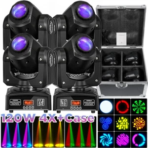 120W Moving Head Stage Lighting RGBW Gobo Spot LED DMX Beam DJ Party Light+Case - Picture 1 of 22