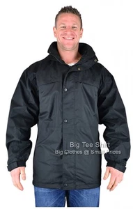 Abrigo impermeable Big para hombre negro Force9 Holt 2XL 3XL - Imagen 1 de 4