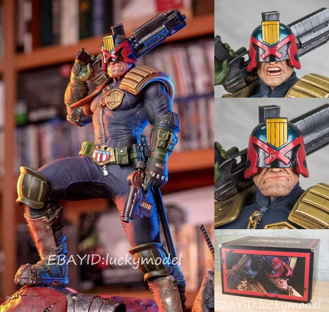 Q-COLLECTIBLES Judge Dredd JudgeJosephDredd 1/4 EX Statue In Stock NEW Cover