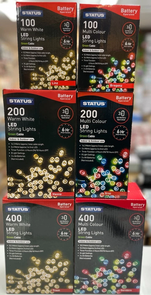 FAIRY LIGHTS WITH TIMER INDOOR OUTDOOR BATTERY OPERATED LED XMAS CHRISTMAS PARTY - Image 1 of 1