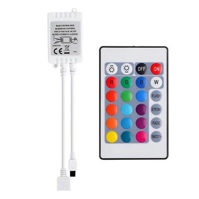24 Key RGB IR Remote Controller 16 Color Changing for DC 24V LED Strip Light - Image 1 of 4