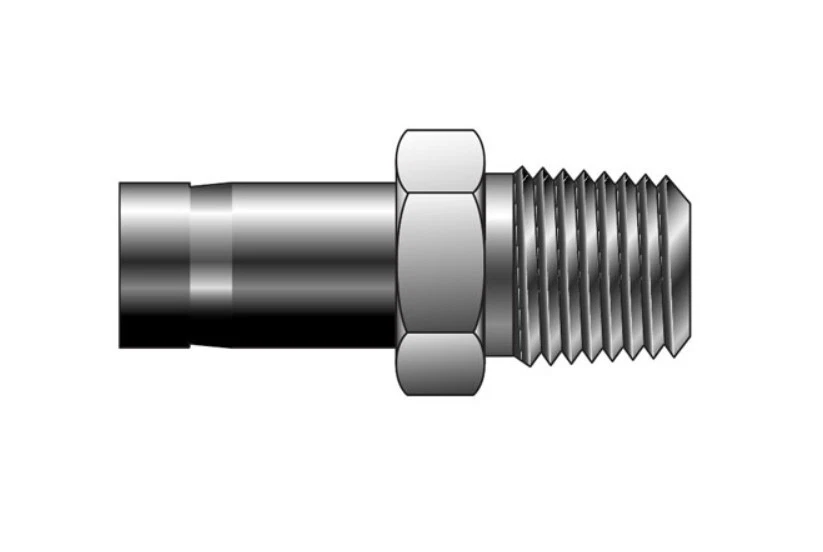 1" Tube Stub x 3/4 MNPT 316ss Adapter Fitting Parker 16-12 T2HF-SS - Image 1 of 1