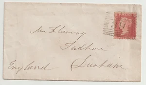 1860 JAN 10 =39= NUMERAL BEAULY & UDC KILTARLITY LOCAL NAMESTAMP 1d STAR DURHAM - Picture 1 of 2