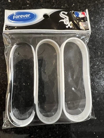 Chicago White Sox  Mlb 3 pk silicone adult wristbands Team Logo Bracelets Cover