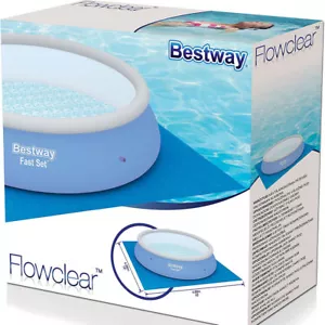 16 pies x 16 pies HOJA PROTECTORA DE SUELO FLUIDA PARA CONJUNTO RÁPIDO PISCINA SPA BAÑERA DE HIDROMASAJE  - Imagen 1 de 5
