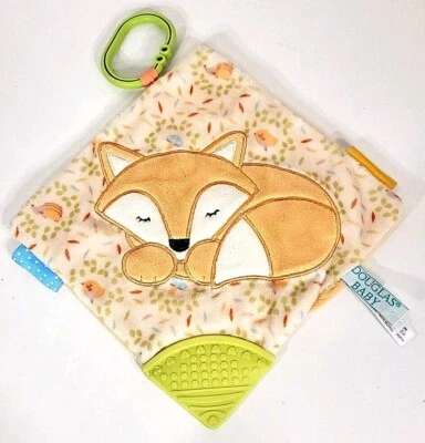Douglas Baby Fox Lovey chupete mordedor blanco abrazar juguetes jugar pesebre Foto 1 de 4