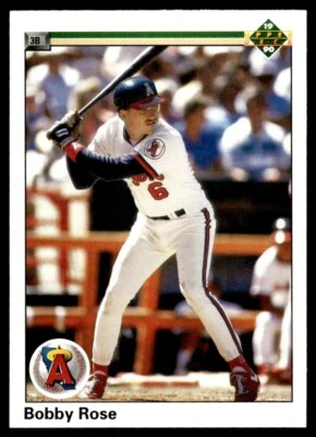 1990 Upper Deck #77 Bobby Rose Rookie California Angels - Image 1 of 2