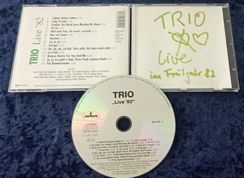 Trio CD LIVE IM FRÜHJAHR 82  #  824 942-2  MADE IN GERMANY  42282 49422 - Bild 1 von 4