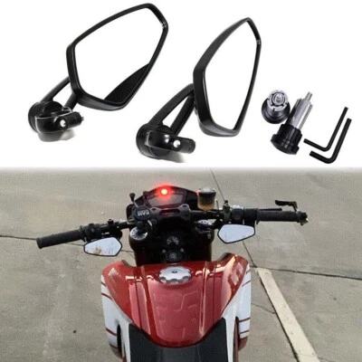 Espejo retrovisor de extremo de manillar CNC de 7/8" personalizado para Ducati Monster/Hypermotard Foto 1 de 4