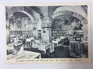 Paoli Antico Ristorante Fierenze Vintage Postkarte nicht verschickt gewellter Rand - Bild 1 von 12