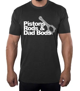 Camisas de ilustración simple Piston Rods & Dad Bods, ¡las mejores camisas geniales para papá! - Imagen 1 de 7