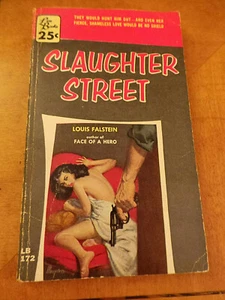 Vintage PB Slaughter Street by Louis Falstein Lion LB172 Maguire Cvr art 1957 VG - Picture 1 of 6